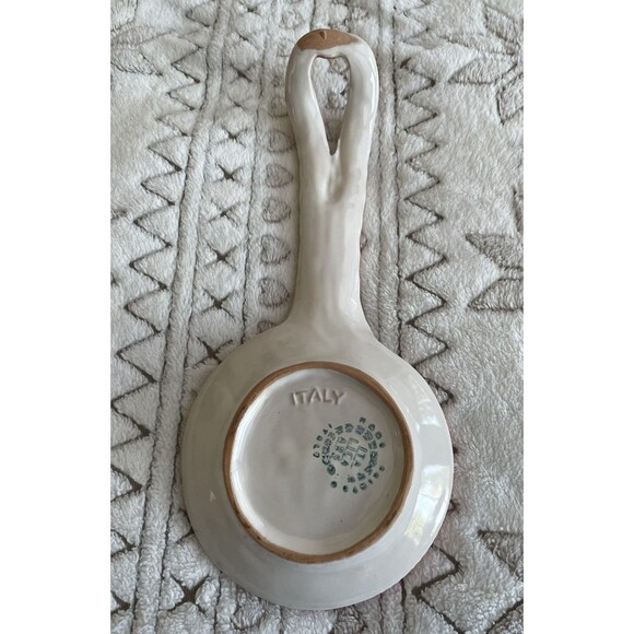 Itálica Ars Vintage Italy Ceramic Pottery Hand Painted Spoon Rest - Picture 7 of 7